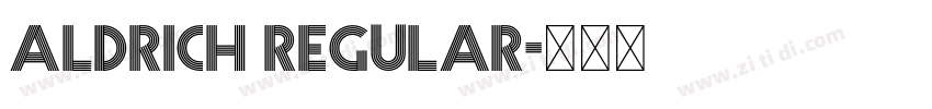 Aldrich Regular字体转换